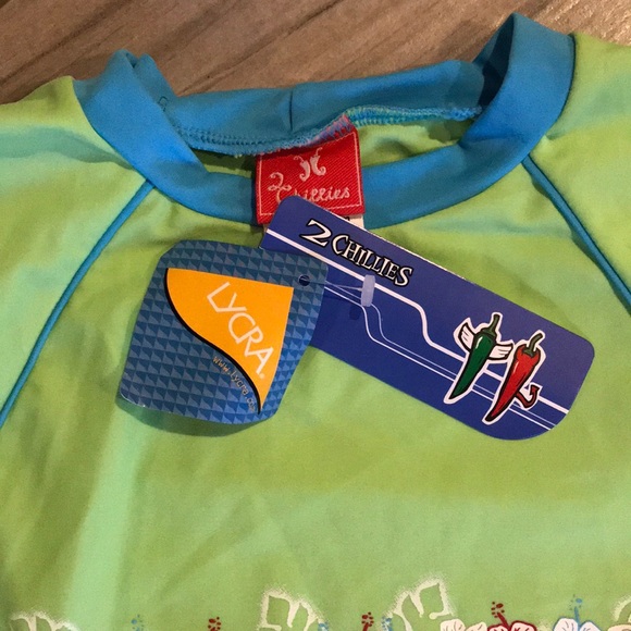 Lime Green Kids Rash Guard - Picture 5 of 6